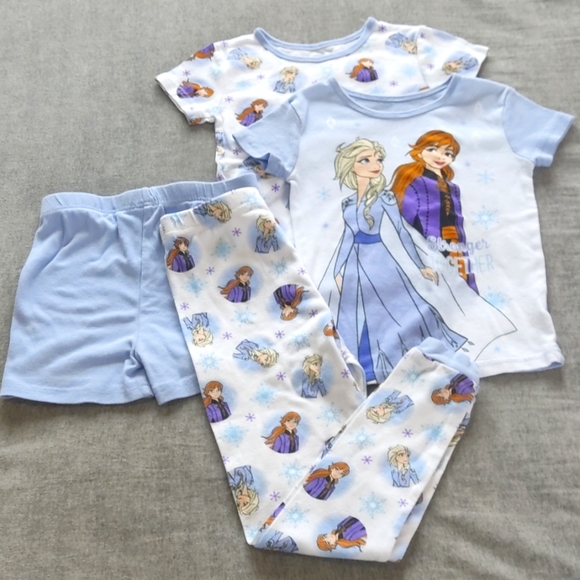 Disney Frozen 4pc Pajamas Set Size 8